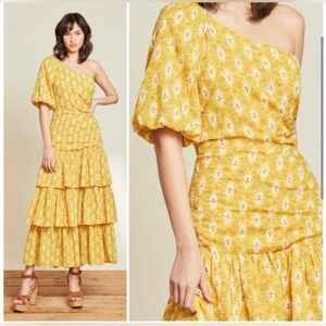 Veronica Beard Virginia Midi Dress in Sun Multi